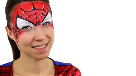 Spiderman Face Paint Tutorial - YouTube