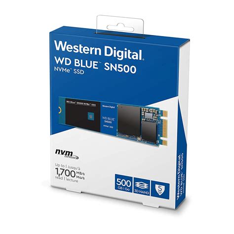 Western Digital Solid State Drive WDS500G1B0C 500GB WD Blue SN500 NVMe ...