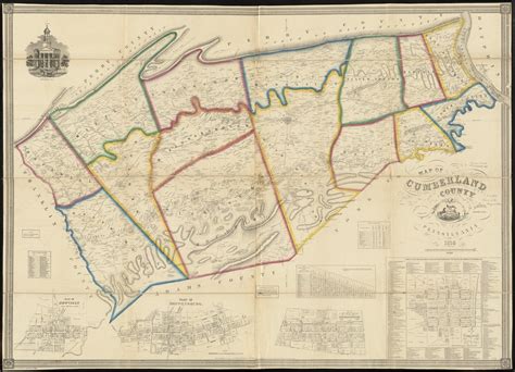 Map of Cumberland County, Pennsylvania - Norman B. Leventhal Map ...