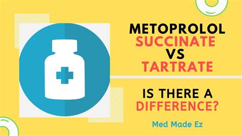 Metoprolol Succinate vs Tartrate-Is There a Difference? - YouTube