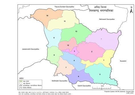 Map of Neelakantha Municipality, Dhading, Nepal – Nepal Archives