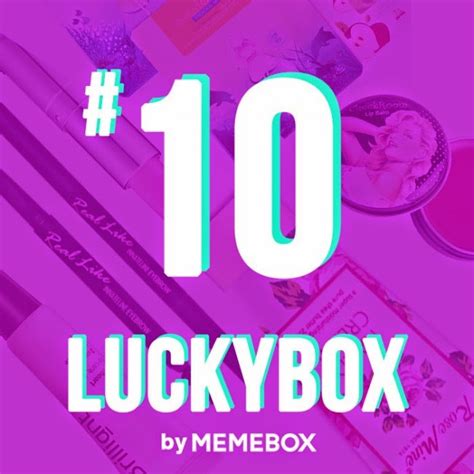 Beau-tea and Toast: Memebox LuckyBox 10: Unboxing and Review