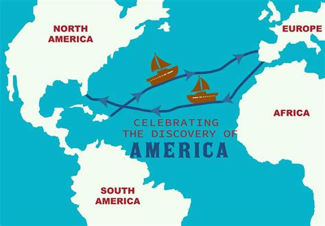 Colón rutas mapa desde Europa a America. mundo mapa con Colón ruta ...