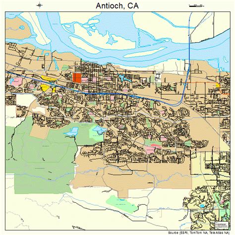 Antioch California Street Map 0602252