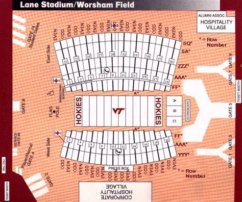 Tech Stadium Seating Chart