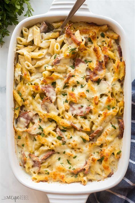 Turkey Kielbasa Pasta Bake - (make ahead & freezer!) - The Recipe Rebel