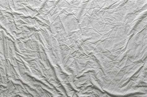 White Wrinkled Fabric Texture Stock Photo - Download Image Now - iStock