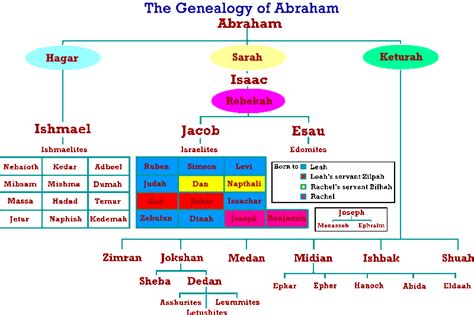 This is a chart of Abraham's Genealogy! Very interesting! | Sons of jacob, Bible genealogy ...