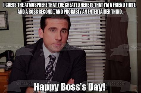 Meme the Office Michael Scott Happy Boss's Day Edible Cake Topper Imag ...