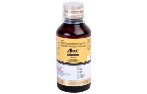 Alex Syrup 100ml: Uses, Price, Dosage, Side Effects, Substitute, Buy Online