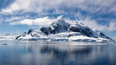 landscape, Lake, Mountain, Ice, Snow, Clouds, Winter, Nature Wallpapers HD / Desktop and Mobile ...