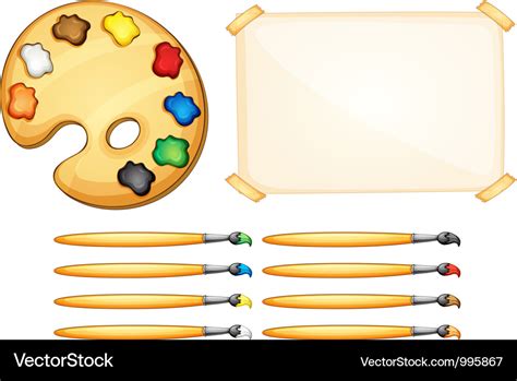 Painting equipment Royalty Free Vector Image - VectorStock