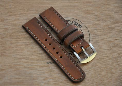 CentaurStraps - Handmade leather watch straps: Light brown 20mm leather watch strap