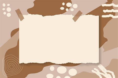 Paper note vector frame on Memphis brown background 12209148 Vector Art at Vecteezy