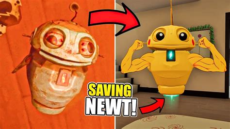 What HAPPENS If WE FIX Robot NEWT?! Baby In Yellow - YouTube