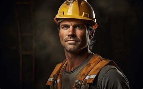 Premium AI Image | Skilled Construction Worker Portrait