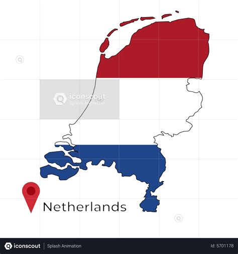 Netherlands flag map Flag Animated Illustration download in JSON ...