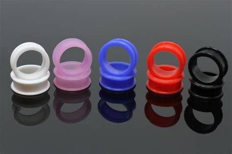 Silicone Tunnel 5 Pack - 5 Pairs of Tunnels - PBGBS5 – Two Feather Plugs