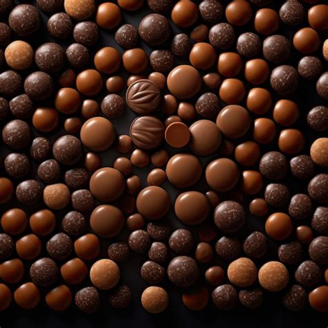 Premium AI Image | chocolate candy perfectly connected photo pattern ...