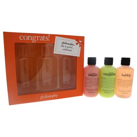 Philosophy Congrats! Shampoo, Shower Gel & Bubble Bath, 3 Piece Gift ...