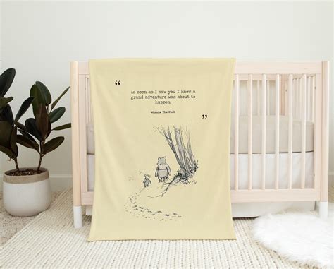 Baby Blankets vintage Winnie the Pooh minky blanket Winnie the Pooh ...