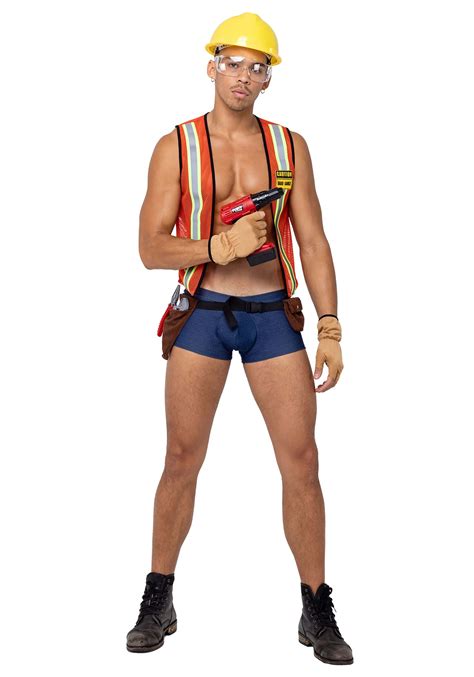 Men’s Sexy Construction Hard Worker Costume | Sexy Men's Costumes