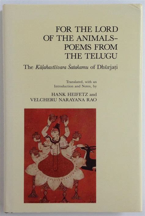 For the Lord of the Animals Poems from the Telugu: The Kalahastisvara ...