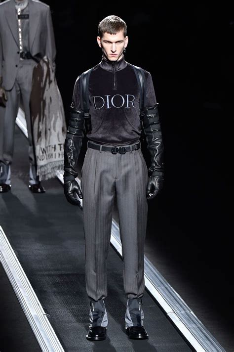 A model walks the runway during the Dior Homme Menswear Fall/Winter ...