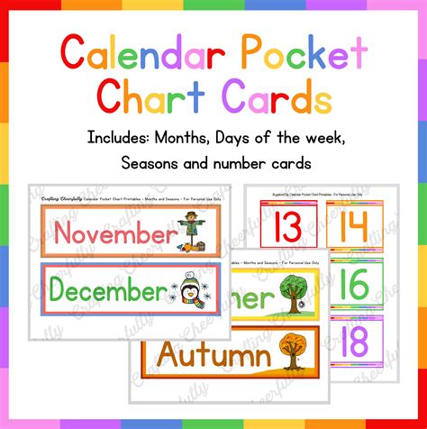 Free Printable Calendar Numbers For Pocket Chart | Calendar Printables ...