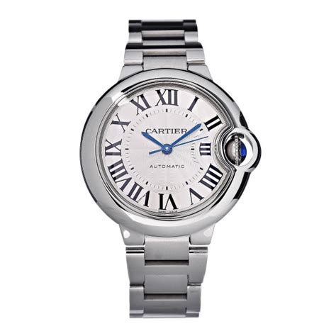 CARTIER Stainless Steel 33mm Ballon Bleu De Cartier Automatic Watch 453588