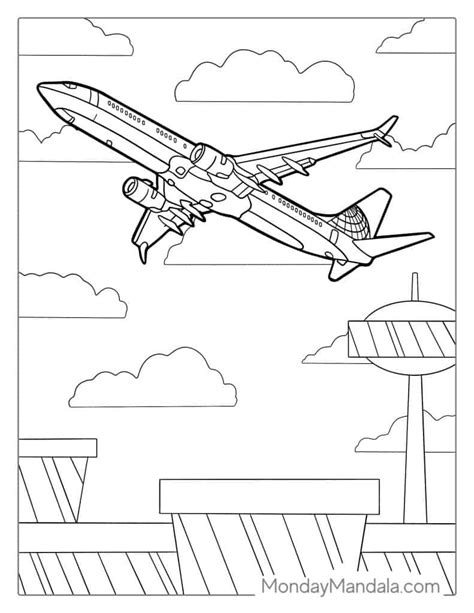 Free Airport Coloring Pages For Kids