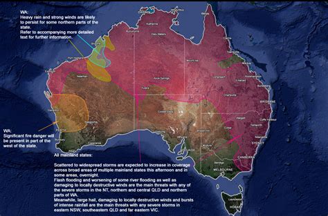 Daily Updated Weather Map Australia | Early Warning Network