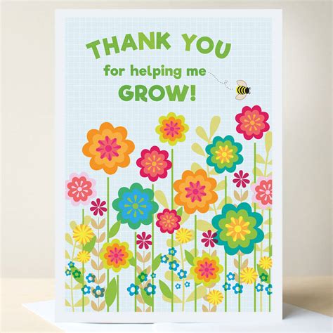 Thank You Teacher Card By Ink Pudding