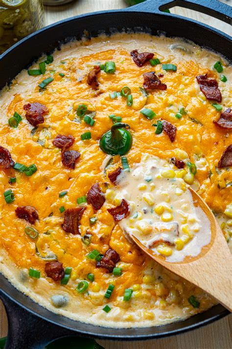 Jalapeno Popper Creamed Corn - Closet Cooking