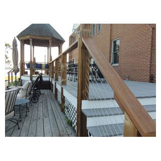 Stainless steel cable railing systems - Modern - Deck - Seattle - by Stainless Cable & Railing ...