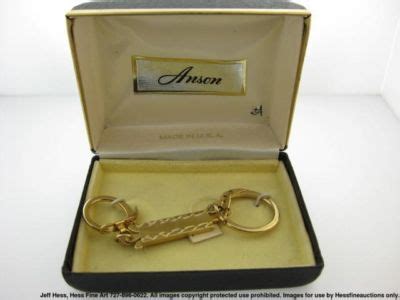 Brand New Old Stock Art Deco Vintage ANSON Double Separating Key Chain Rings -- Antique Price ...