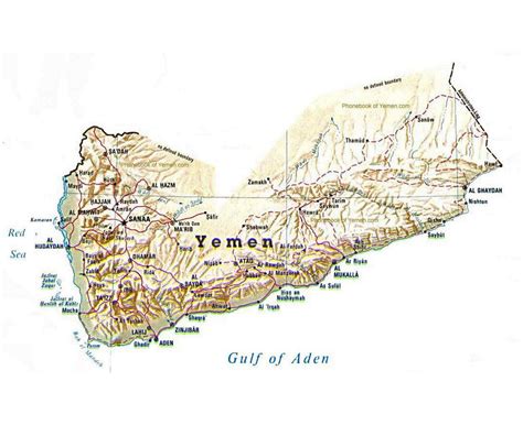 Maps of Yemen | Collection of maps of Yemen | Asia | Mapsland | Maps of ...