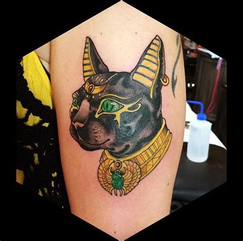 Egyptian cat tattoo done at high voltage tattoo. | Egyptian tattoo, Body art tattoos, Egyptian ...