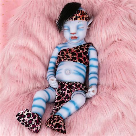 Buy Vollence 20 inch Avatar Eye Closed Full Silicone Baby Doll with ...