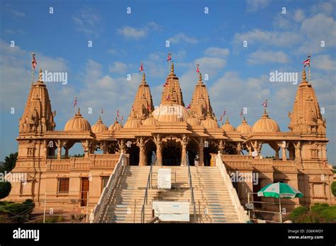 BAPS Shri Swaminarayan Mandir or temple, Bharuch, Gujarat, India Stock ...