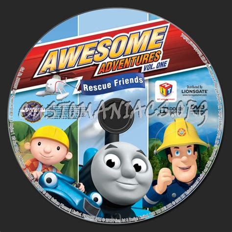 Awesome Adventures Volume 1 Rescue Friends dvd label - DVD Covers ...