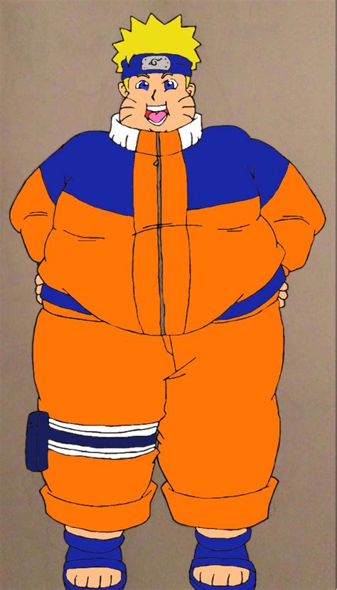 Fat Naruto Colored (Updated) by DemonGod18 on DeviantArt