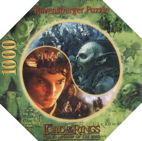 The Lord of the Rings - The Fellowship of the Ring Round Puzzle (1000 pieces) : Amazon.es ...