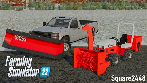 Snow Removal With Ventrac Tractor & Silverado! | FS22 - YouTube