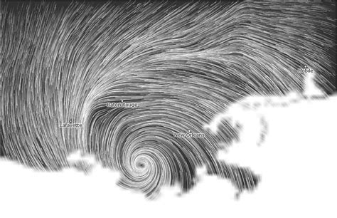 Wind Map of Hurricane Isaac Landfall | Scrolller