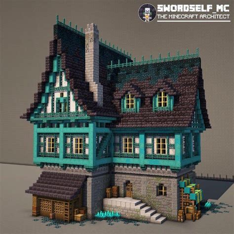 Small warped house : Minecraftbuilds | Minecraft blueprints, Minecraft castle, Minecraft projects