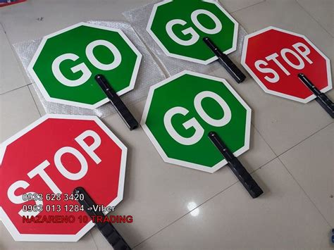 STOP & GO sign, Commercial & Industrial, Industrial Equipment on Carousell