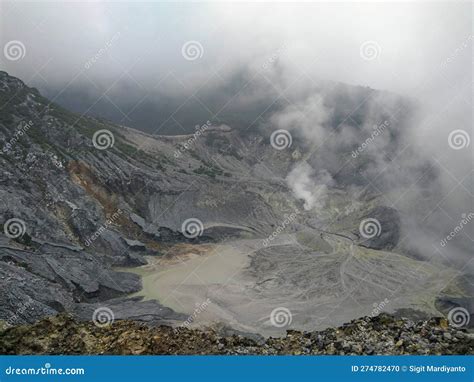 Tangkuban Perahu Volcanoes Crater , WestJava Indonesia Stock Photo ...