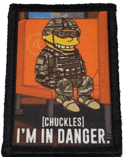 Simpsons Ralph Wiggum I'm in Danger Morale Patch | Ralph wiggum, Morale ...