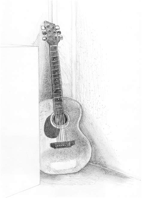 Guitar Pencil Sketches at PaintingValley.com | Explore collection of ...